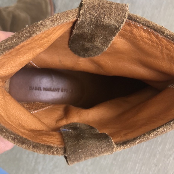 Isabel Marant Olive Suede Ankle Boots size 7 - Picture 13 of 14